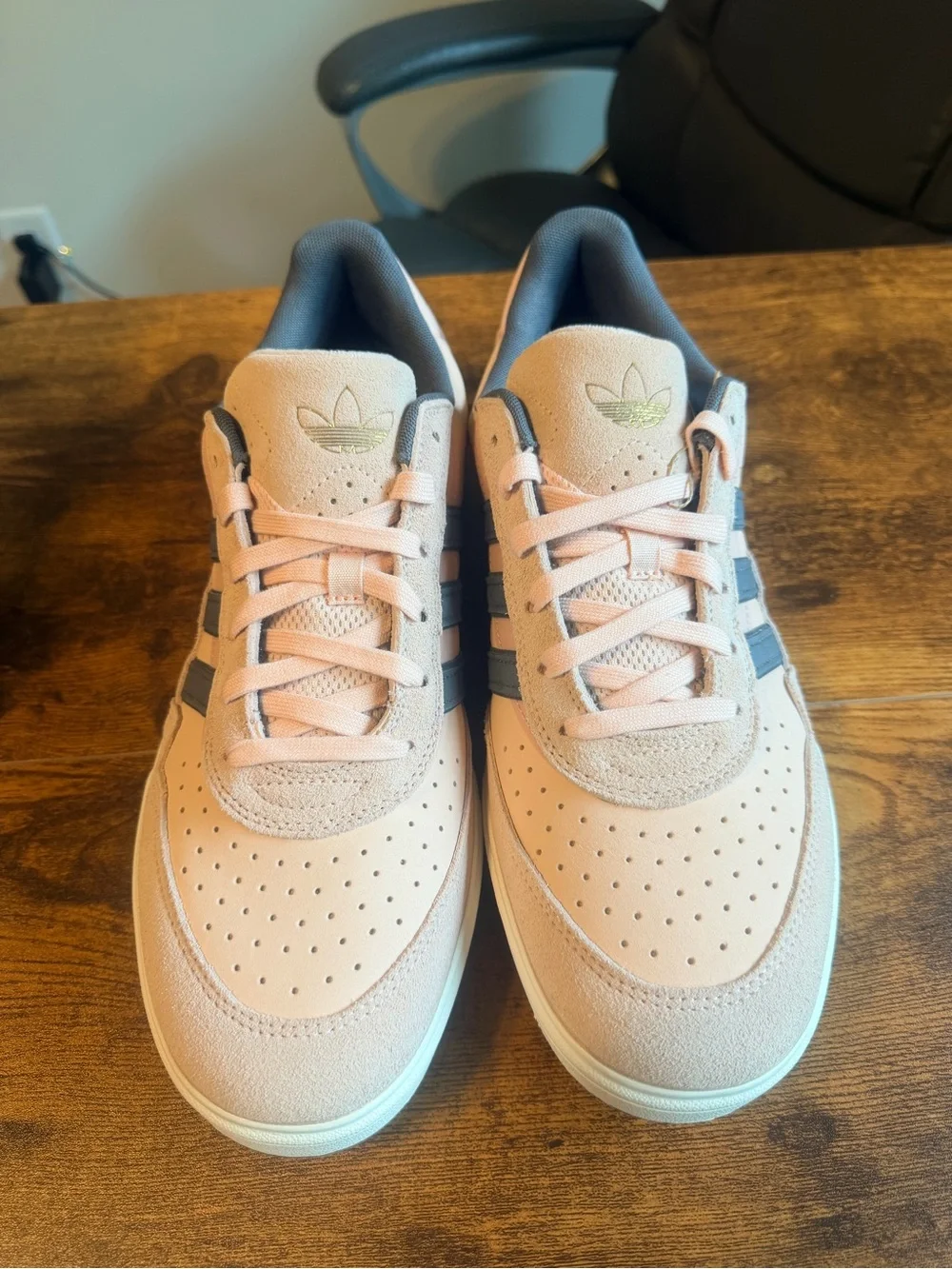 Adidas Tyshawn Pink and Gray Skate Shoes 13M